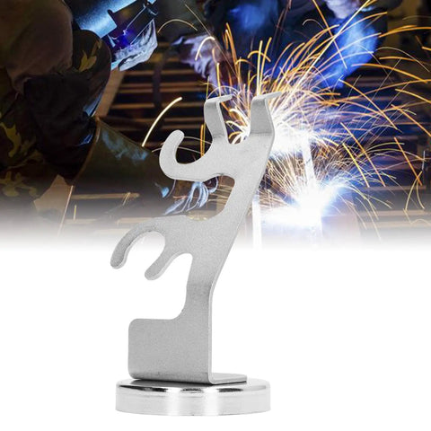 MIG Welding Torch Holder With Strong Magnetic Base And Heavy Duty Anti Slip Stand for hands-free welding on steel surface