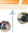 Heavy Duty Circular Saw Guide Rip Fence Edge Cutter Compatible With Ryobi 18v Cordless Models P508 P501g P506 And P507 showing adjustable steel edge guide.