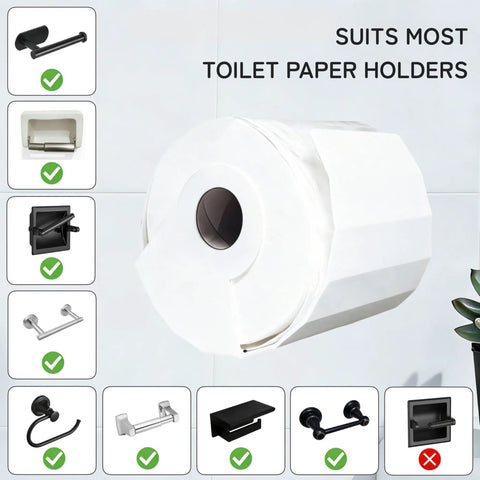 Pet Proof Toilet Paper Holder Cover Fits Mega And Standard Rolls Stops Cats And Dogs From Chewing Pulling Tearing Waste Keeps Baths Fresh Saves Your Stash Game Changer Fix displayed with various holder compatibility.