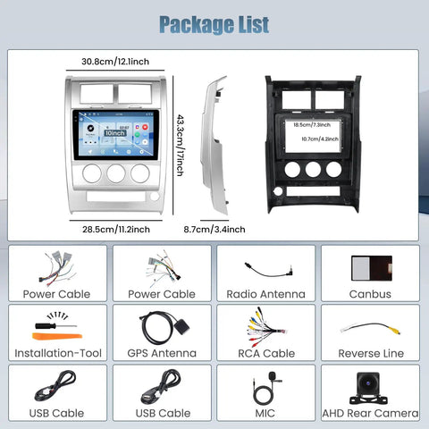 Premium 10.1 Inch Android 15 Car Radio Stereo Head Unit Kit Features Zero Lag Processing No Sweat Setup Sweet Soundstage Tuning And Plug And Play Wiring Harness Specifically Customized For Jeep Liberty Models From 2008 To 2012