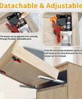 Undermount Soft Close Heavy Duty Drawer Slides For 21 Inch Drawers, 80LB Capacity, Bottom Mount Rails With Copper Hydraulic Buffer And Double Spring System Delivering Quiet, Smooth, Pro Grade Closing For Kitchen Cabinets And Tool Chests For DIYers; adjustable release mechanism
