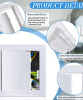 2 Pack 8 By 8 Inch White Pvc Plumbing Access Panel For Drywall With Slick Hinged Door No Fuss Setup Smooth Flush Fit Heavy Duty Removable Wall Hole Cover Contractors Swear By This showing removable door and internal latch.