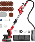 Effortless Electric Drywall Sander Kicks The Dusty Mess To The Curb While Handling Stubborn Popcorn Ceilings And Prepping Walls Like A Boss Using Integrated Vacuum Power with accessories and attachments.