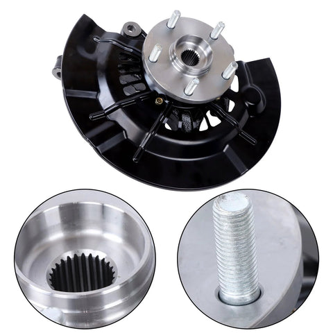 Front Left And Right Wheel Hub Bearing Steering Knuckle Assembly Replacement For Camry SE 2012 2013 2014 2015 2016 2017 Direct Fit Drop In Ready OEM Style Hub Knuckle With 698-382 698-383