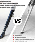Comparison of Heavy Duty Adjustable Dirt Bike Kickstand Built From 7075 Aluminum CNC Crafted Side Stand For 50cc To 150cc
