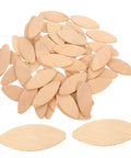 Premium 100 Pack Woodworking Biscuits For Slotting Machines, 5x2x0.5cm beechwood biscuits for strong furniture joints.