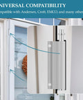 Solid As A Rock Quality Heavy Duty Aluminum Storm Door Hinge Pin Kit For Andersen Croft Emco And More 4 Pack installed in door.