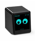 Upgraded All-In-One Bitcoin Miner And Smart Crypto Clock on 1.54 inch display showing time and city name with eyes graphic