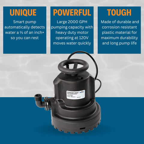 Smart Submersible Water Pump With HydraDetect Auto Operation Portable Electric Pump for Easy Water Transfer