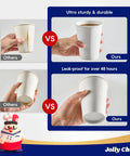 Comparison of ultra sturdy and leakproof disposable paper cups 16 oz 1000 pack leakproof thickened walls sturdy for hot beverages.
