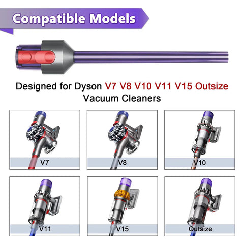 LED Light Pipe Crevice Tool Replacement For Dyson V7 V8 V10 V11 Vacuum Cleaners Illuminated narrow gap suction head image