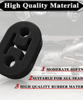 2 Pack Exhaust Hanger Rubber With 2 Holes Adjustable Insulator For Cars Trucks Jeeps SUVs High Quality Rubber Material