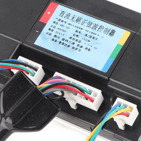 1500W Brushless Motor Controller With Sine Wave For Quiet, Low Noise Power On 48V 72V Electric Bikes, Mini Bikes And Wheelchairs