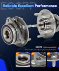 Heavy Duty Wheel Bearing Hub Assembly For Chevrolet Cruze Volt Bolt EV And EUV 2016 To 2023 showing detailed components and installation features.