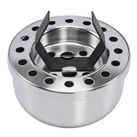 Triple Chrome Engine Oil Breather Cap Push In Style Two And Three Eighths Inch Universal Oil Filler Cap for Valve Covers