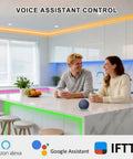 Under Cabinet LED Lighting Kit 12 Inch Dimmable RGB Multicolor Lights With WiFi Smart Control in modern kitchen setting