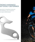 Alloy Mountain Bike Rear Derailleur Hanger With Screws Rust Proof Gear Mech Hook Universal Fit For Most Mountain Bikes Silver