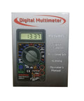 Box packaging of 7 Function Digital Multimeter For DIYers And Pros Measures AC DC Voltage, Resistance, Current