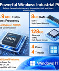 15.6 Inch Industrial Touchscreen All In One Pc With Win 11 Pro Celeron N5095 showing features like quad-core processor and RAM.