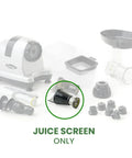 Juicer Replacement Screen for Models J8006HDS J8006HDC J8008C 8007 8008 MM900HDS Black 1 Piece shown with juicer parts