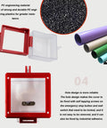 Emergency Stop Button Cover Lockout Box Type Transparent Push Button Switch Protector, wall-mountable, in rugged PC plastic