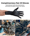 GY6 Exhaust Bolt Kit With Gasket For 50cc To 150cc Scooters ATVs Go Karts Moped Quad Dune Buggy And More Fits GMB139 Engine 50cc 70cc 90cc 110cc 125cc 150cc Taotao Sunl Coolster Jonway Roketa black gloves used for motorcycle maintenance