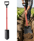 Beefy Heavy Duty Trench Shovel For Digging And Planting With Narrow 12 Inch Spade And 47 Inch Handle in garden trench use