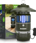 12V Plug In Mosquito Trap For Outdoor And Indoor Use With UV LED Attraction, stylish design next to product box