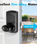 Keypad Door Knob With Passage Mode Keyless Entry Smart Door Lock With Big Backlit Panel HD Digital Backlight 99 User Codes
