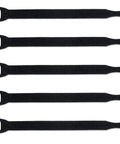 Heavy Duty Reusable Hook And Loop Cable Tie Wraps Black 50 Pack For Computer Cords Wire Management Knock Out Cable Chaos Fast With Durable Nylon Straps For Home Office Setup, showing four black nylon straps.