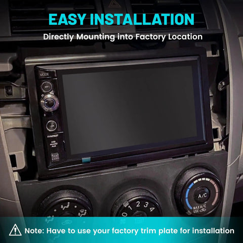 Double DIN Car Radio Dash Kit With Wire Harness For Honda CRV 2007 2008 2009 2010 2011 Grab And Go Stereo Install Kit installed in dashboard