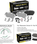 Coated Disc Brake Rotors With Galvanized Pads For GM Express Van 4500 DRW 21-25 Fleet Ready Road Tested Heavy Duty Braking System