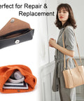 24 Sets Magnetic Snaps For Purses And Totes, 14mm Magnetic Fastener Replacement Kit viewed in use on a purse and tote