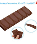Four Pack Heat Shrink Sleeve For Knife Handles Solid Grip Brown Wrap Soft Polyethylene Tube quick setup for knife grips.