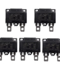 Five Pack Auto Reset Thermal Circuit Breaker 125 To 250V AC 32V DC 8A Overload Protector Switch compact design