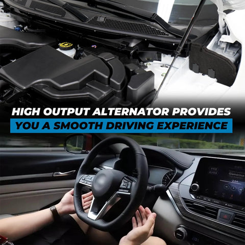 High Output Alternator For Nissan Rogue Sport 2017 To 2022 2.0L 12V 120A With 6 Groove Clutch Pulley Clockwise Direct
