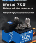 Heavy Duty 7Kg Metal Digital Servo Motor Featuring Bulletproof Gearing And Smooth Coreless Action Designed For Radio Control Cars Buggies Robots And Fixed Wing Aircraft with aluminum shell.