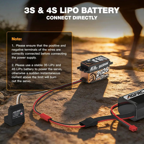 Beefy 34Kg Low Profile RC Servo Motor With 16.8V Direct Power Waterproof Programmable Brushless Smart Servo SA53BULW