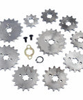 Top Shelf 12T 420 Chain Front Sprocket For 50CC 70CC 90CC 110CC Mini Bike Go Kart Solid Steel assorted sprockets and hardware