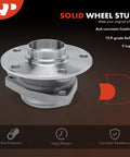 Beefed Up Front Wheel Bearing And Hub Assembly for Volkswagen and Audi 2015-2023, solid wheel stud with anti-corrosion coating.