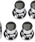 Lock Your Ride Down Against Thieves With These Slick Chrome Acorn Security Lug Nuts Anti Theft Wheel Lock Set 1/2 20 Thread Heavy Duty Rust Proof Auto Car Parts, set of 5 chrome lug nuts.