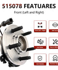 Budget Friendly Front Wheel Bearing And Hub Assembly For 2006 2010 Ford Explorer 2006 2010 Explorer Sport Trac And Mercury Mountaineer