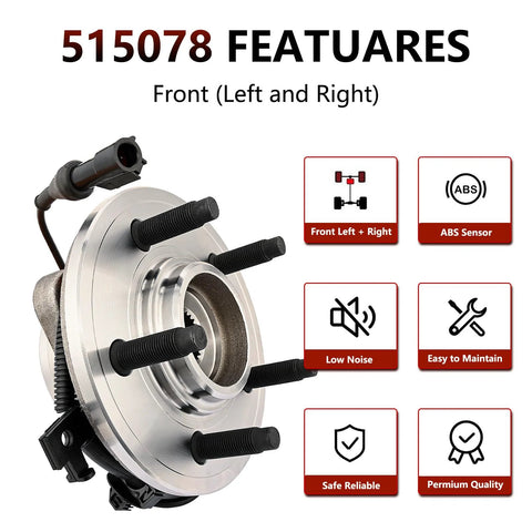 Budget Friendly Front Wheel Bearing And Hub Assembly For 2006 2010 Ford Explorer 2006 2010 Explorer Sport Trac And Mercury Mountaineer