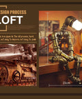 Steampunk Table Lamp With Robot Pipe Design In Bronze Industrial Desk Light For Office Bedroom And Living Room Vintage Retro