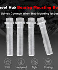 Front Wheel Hub Bearing Mounting Bolts Hardware Kit 4 Piece Set Fits Silverado 2500 3500 Express Suburban GMC Sierra Savana Yukon 1999 To 2019 Replaces 15719028 917 519