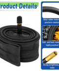 Two Pack 20 Inch Bike Tubes With 32mm Schrader Valve For 20x1.75 To 2.125 Inch Tires, material details visible