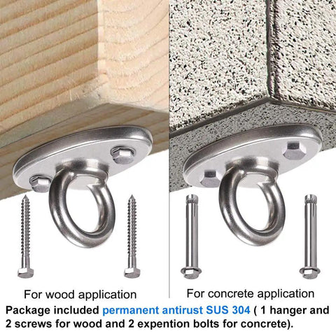 Heavy Duty Wall And Ceiling Mount Bracket For Suspension Gear With A 2800 LB Capacity built for wood and concrete applications.