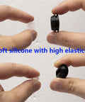 Cool Silent T-Plug Silicone Rubber Stopper Kit For Door Gaskets And Hole Plugs, White Muffler Eyelets For Pipes, Sheets, Screws, And Machinery With NonStandard Custom Options To Block Noise And Collision Damage. soft silicone plug shown by hand