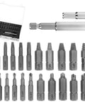 Stripped Screw Extraction Kit 22 Pc For Broken And Damaged Screws With Magnetic Extension Bit Holder And Socket Adapter