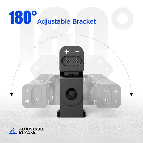 Blacklight Strip Lights 10W 1ft USB Black Light Bar Adjustable 180° Bracket for Glow Party and Halloween Decor